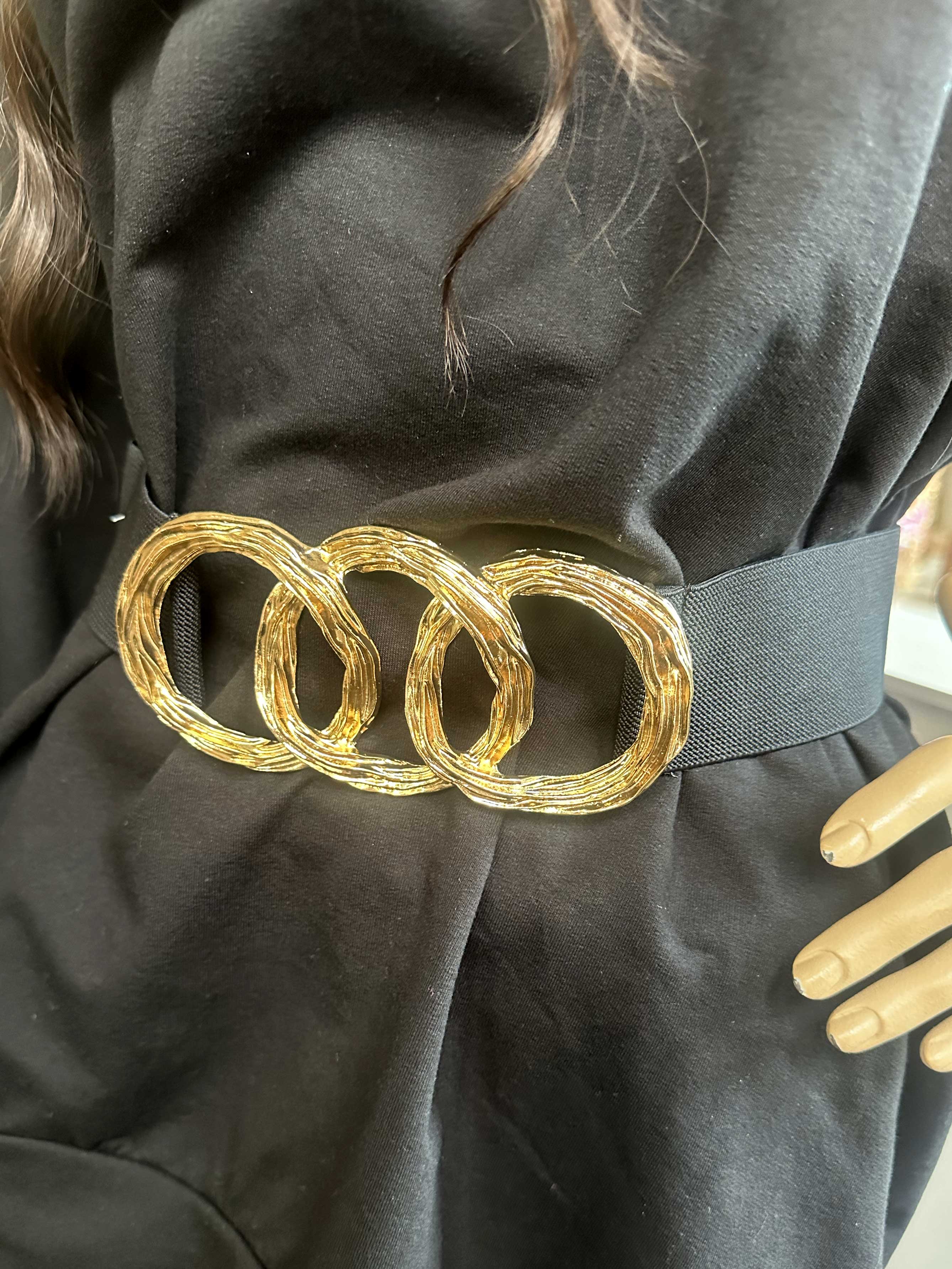 Indira - Elastiskt midjebälte med guldspänne